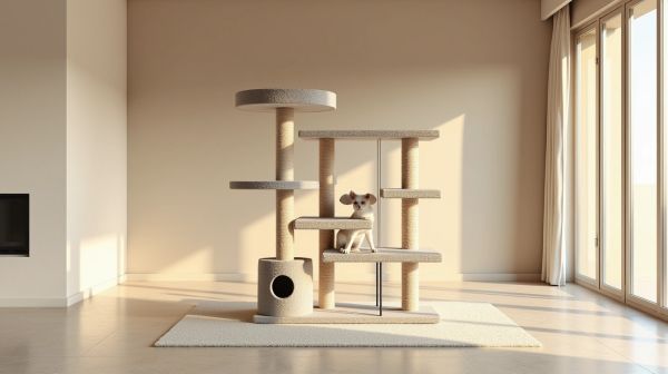 Optimisez l'espace avec un arbre à chat plafond ajustable